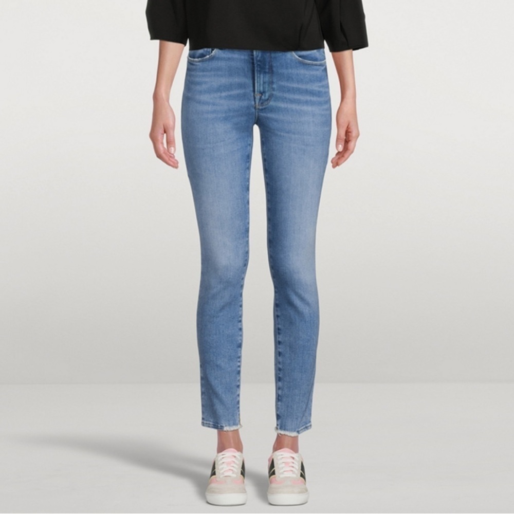 Good American blue Good Legs Skinny Jeans with step hem - size 4 / 27 W 29 L